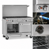 Thumbnail image #4 for Southbend Ultimate 48-Inch Commercial Gas Restaurant Range with 7 Open Burners, Standard Oven, Cabinet Base, and Shelf Backriser