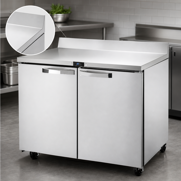 Product image #4 for True SPEC Series 48-Inch Two-Section Work Top Refrigerator with Rear-Mounted Self-Contained Refrigeration