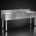 Thumbnail image #4 for Eagle Group 2200 Series 4-Compartment Underbar Sink Unit with Left and Right Drainboards, 72-Inch, 304 Stainless Steel