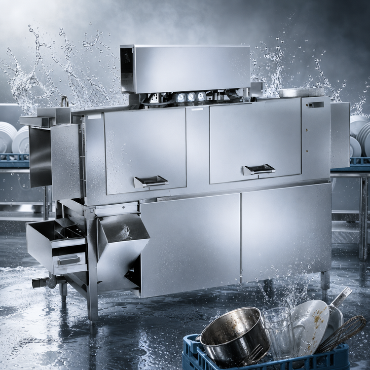 Product image #4 for American Dish Service ADC-66 Low Temp Conveyor Dishwasher, Right-to-Left, 244 Racks/Hr