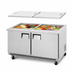 Thumbnail image #4 for Everest Refrigeration Mega-Top Open Top Prep Table, 2-Section, 59-1/8 Inch Wide, 24 x 1/6 Pan Capacity, Rear-Mounted Self-Contained Refrigeration