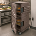 Thumbnail image #5 for Cambro Camtherm Tall Profile Electric Hot Holding Cart with Double Doors, Granite Sand