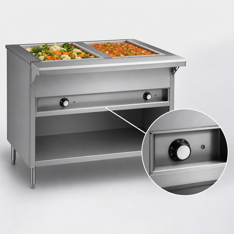 Product image #4 for Eagle Group Spec-Master Electric Hot Food Table with 2 Open Wells, 33-Inch Wide, 208V