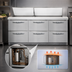 Thumbnail image #4 for Continental Refrigerator Designer Line D72N27M-FB-D 72