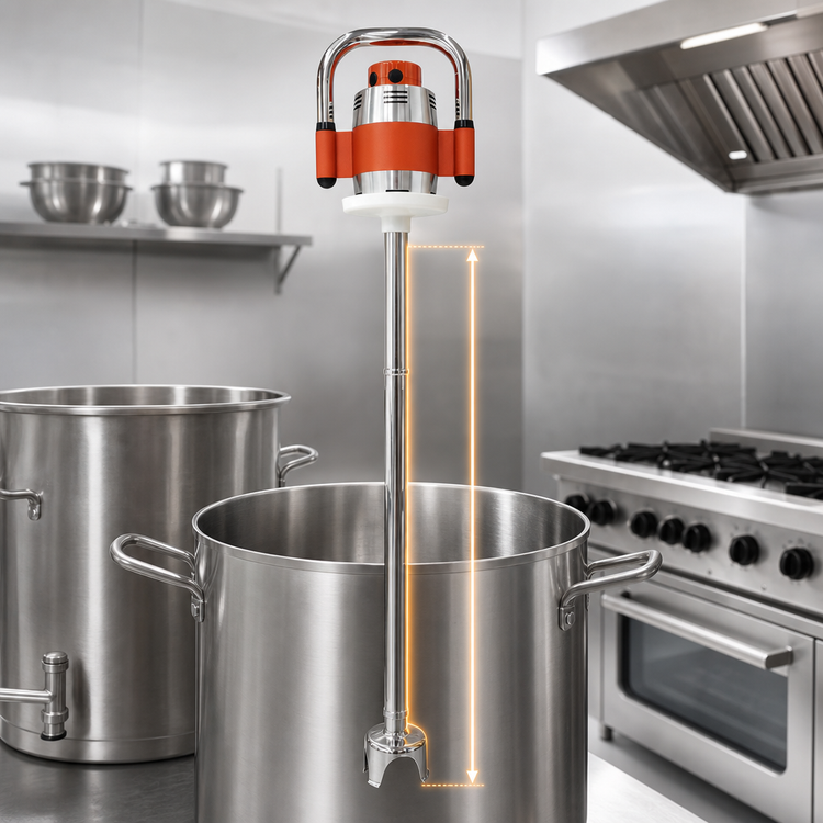 Product image #4 for SMX SMX850ES Single-Speed Immersion Blender with 27-Inch Shaft, Detachable Bell, and 75-Gallon Capacity