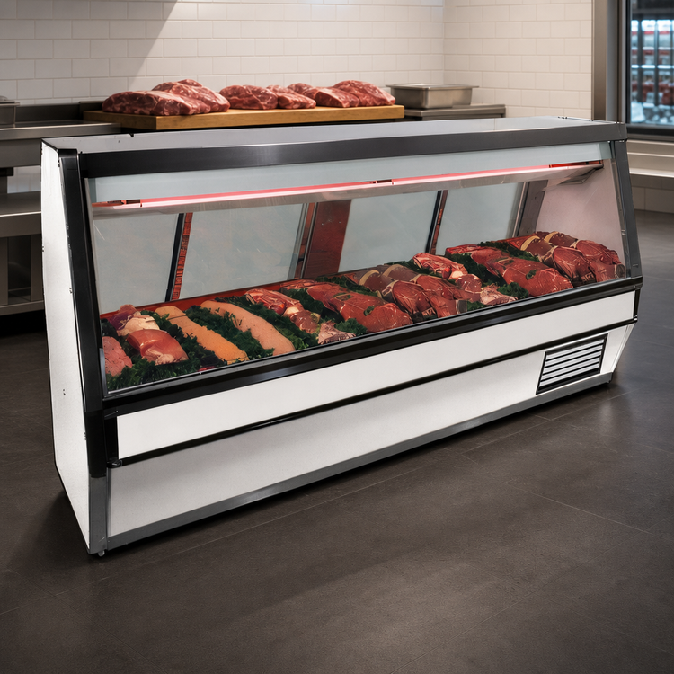 Product image #4 for Howard-McCray 40E Series 52-1/2 Inch Remote Red Meat Service Case, Stainless Steel, LED Lighting