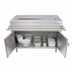 Thumbnail image #4 for BK Resources 72-Inch Stainless Steel Self-Serve Serving Counter with Hinged Locking Doors and Urn Trough