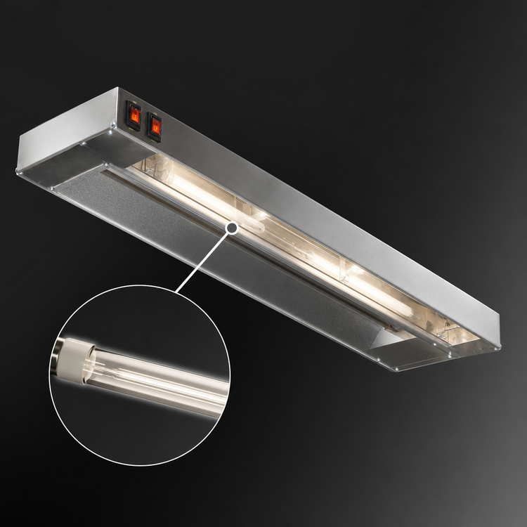 Product image #4 for Eagle Group RedHots 30-Inch Single Rod-Type Lighted Strip Heat Lamp, 120V, 570W, Aluminum