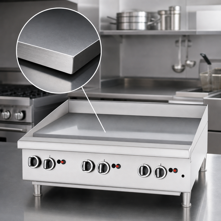 Product image #4 for Garland U.S. Range 60-Inch Heavy-Duty Gas Countertop Griddle, Manual Hi-Lo, Smooth Steel Plate