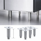 Thumbnail image #4 for Krowne BS-101 6-Inch Stainless Steel Leg Set for Back Bar Coolers, Set of 6