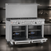 Thumbnail image #4 for Southbend Ultimate 48-Inch Gas Restaurant Range with 7 Burners and 2 Space Saver Ovens