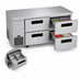 Thumbnail image #4 for Hoshizaki Steelheart 2-Section Undercounter Drawer Refrigerator, 67 Inch, 19.97 Cu. Ft., Self-Contained Side-Mounted Refrigeration