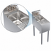 Thumbnail image #4 for Krowne Royal Series 12-Inch x 24-Inch Underbar Speed Station with Dual Glass Rinser Faucets and Dump Sink