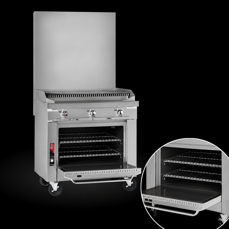 Product image #4 for Southbend Platinum 32-Inch Heavy Duty Gas Charbroiler Range with Standard Oven