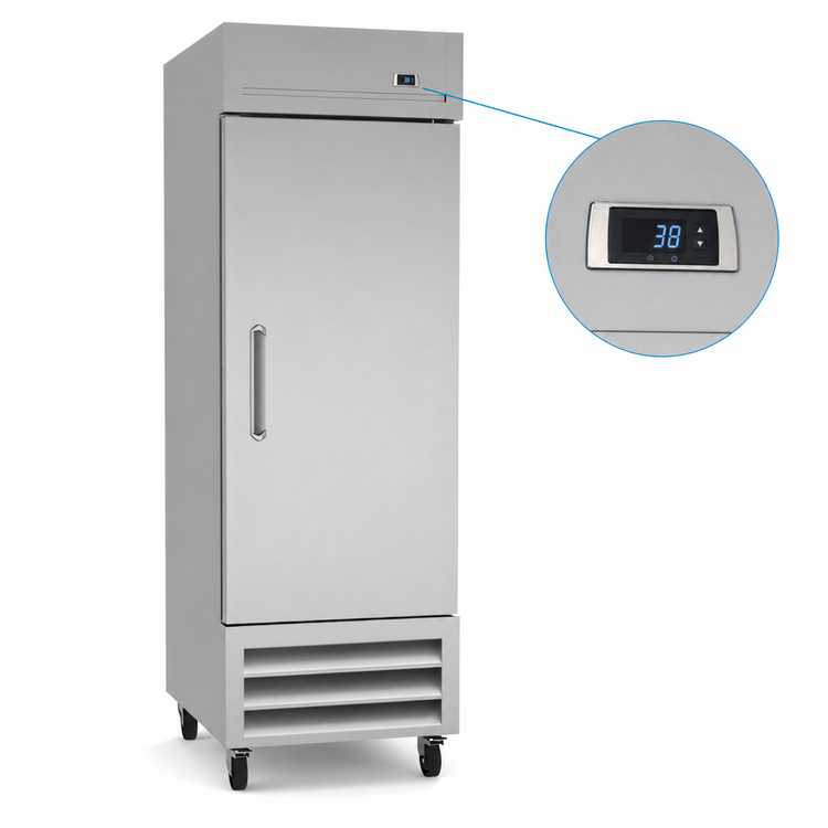 Product image #4 for Kelvinator Commercial 27-Inch One-Section Reach-In Refrigerator with Bottom-Mount Refrigeration and Solid Door