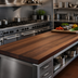 Thumbnail image #4 for Boos Block American Black Walnut Full-Length Edge Grain Kitchen Countertop, 108 x 27 x 2-1/4 Inches Thick