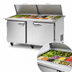 Thumbnail image #4 for Turbo Air PRO Series 2-Section Mega Top Sandwich/Salad Prep Table with Dual-Sided Lids, 30-Pan, 72-5/8-Inch