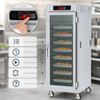 Thumbnail image #4 for Metro C5 C589-SFC-U Full-Height Mobile Heated Holding Cabinet, Touch-Screen Controls, Glass Doors, Universal Slides, 18 Sheet Pan Capacity