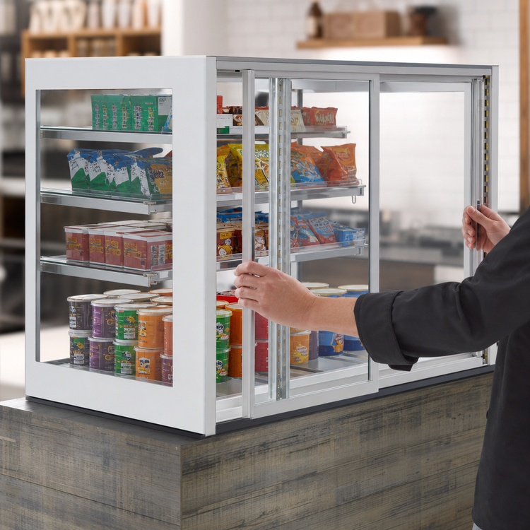 Product image #4 for Federal Industries Italian Glass Series 36-Inch Countertop Self-Service Pastry Display Case