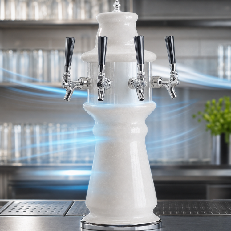Product image #4 for Micro Matic Vienna 4-Faucet Countertop Air-Cooled Draft Beer Tower