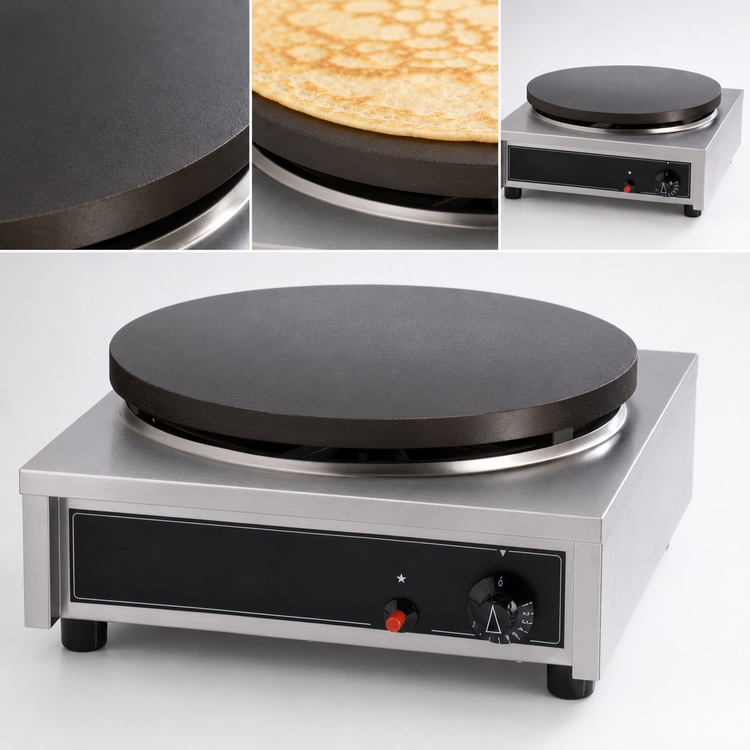 Product image #4 for Krampouz Single Countertop Gas Crepe Maker with 15-3/4 Inch Cast Iron Griddle