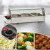 Thumbnail image #4 for Omcan Countertop Bain Marie Food Warmer with 3 Half-Size Pans, Stainless Steel, 120V