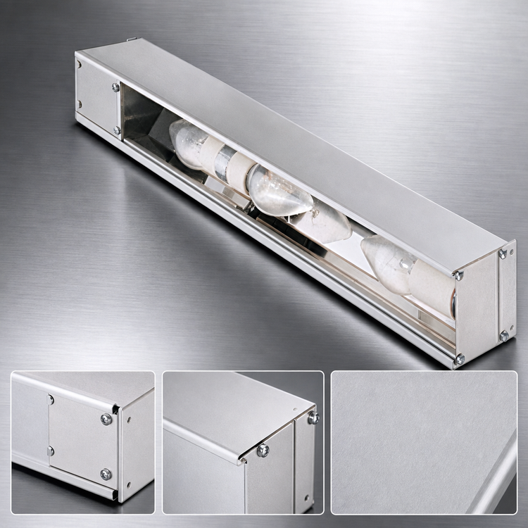 Product image #4 for Hatco Glo-Rite HL-48-2 48-Inch Strip Food Heat Lamp and Display Light with Aluminum Housing