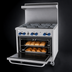 Thumbnail image #4 for Comstock-Castle F330 36-Inch Commercial Gas Range with 6 Open Burners and Standard Oven