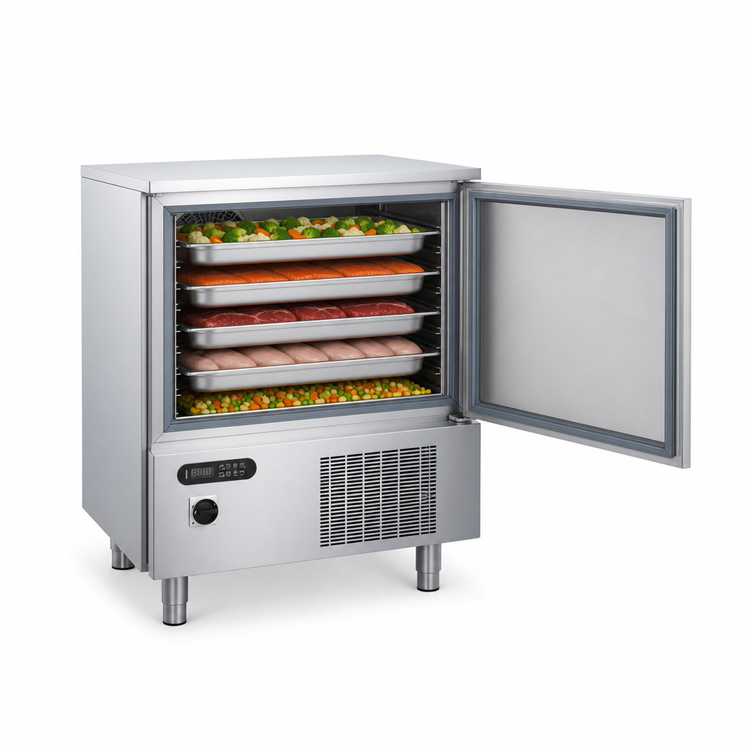 Product image #4 for Gemm Commercial Single-Section Reach-In Blast Chiller/Freezer, 5-Pan, 57 lb. Chilling Capacity
