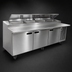 Thumbnail image #4 for Delfield LiquiTec 48-Inch Single-Section Refrigerated Pizza Prep Table with Raised Rail and Cutting Board