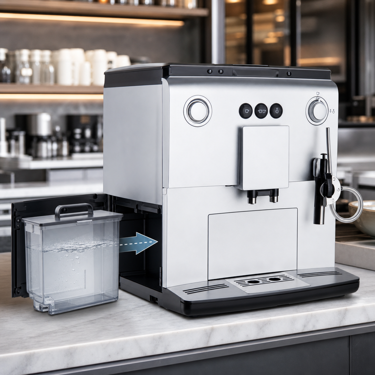 Product image #4 for Omcan USA 2-Group Automatic Commercial Espresso Machine with 1.9 L Reservoir