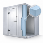 Thumbnail image #4 for AmeriKooler Quick Ship QF060677**FBRF-448A Indoor Walk-In Freezer, 6' x 6' x 7'-7" H, 0°F, Aluminum Floor, Remote R-448A Refrigeration