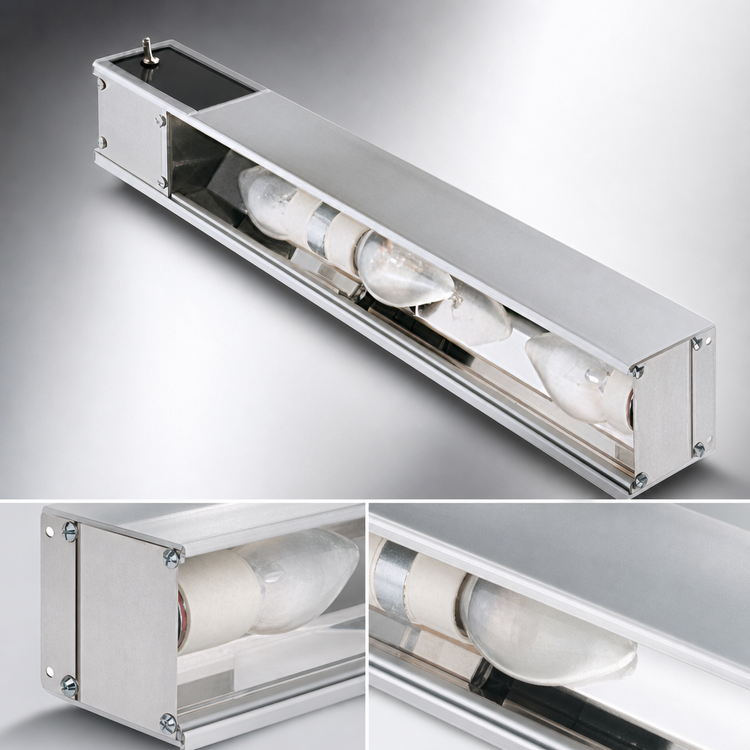 Product image #4 for Hatco Glo-Rite 42-Inch Strip Type Display Light with Aluminum Housing and Toggle Switch