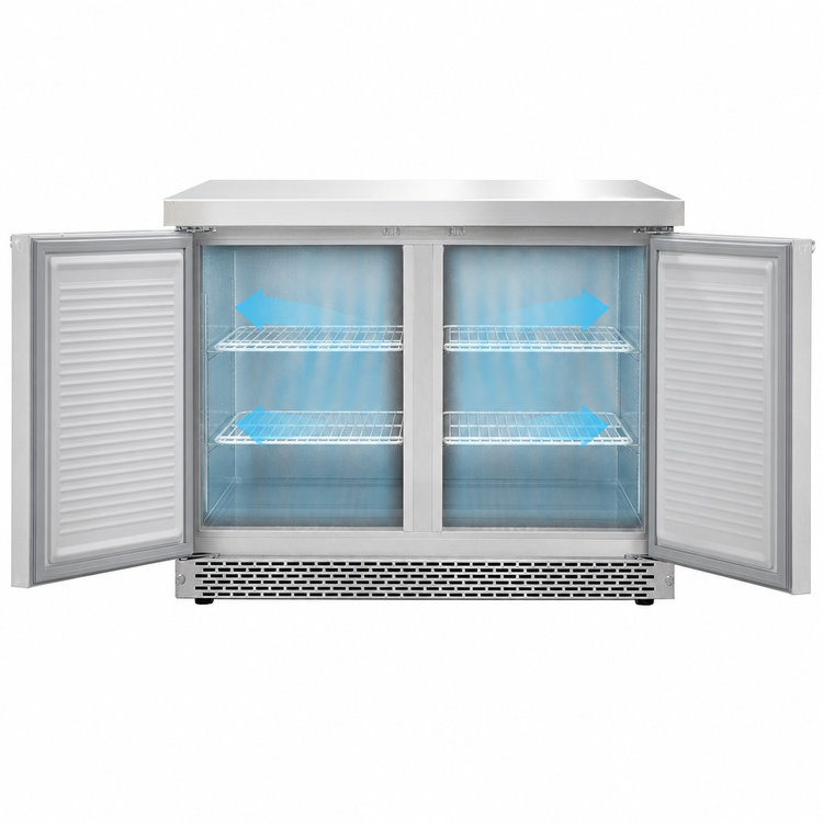 Product image #4 for Continental Refrigerator SWF36N-FB 36-Inch Front-Breathing 2-Section Work Top Freezer with Doors