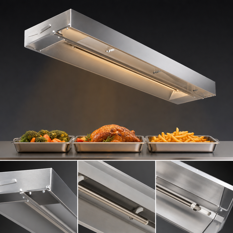 Product image #4 for RedHots 48-Inch High-Watt Unlighted Strip Heat Lamp, Single Rod, 120V