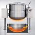 Thumbnail image #4 for Crown DLT-30TC 30 Gallon Direct Steam 2/3 Jacketed Twin Console Tilting Kettle