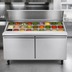 Thumbnail image #4 for Maxx Cold V-Series 60-Inch Megatop Refrigerated Salad and Sandwich Prep Table, 2 Solid Doors, 16.7 Cu. Ft.