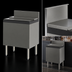 Thumbnail image #4 for Perlick Top Shelf Extra Capacity Modular Underbar Ice Bin/Cocktail Unit, 24 Inch x 24 Inch, 75 lb. Capacity