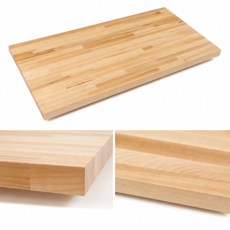 Product image #4 for Boos Block Northern Hard Rock Maple Blended Edge Grain Kitchen Countertop, 72 x 32 x 1-1/2 Inch, Oil Finish