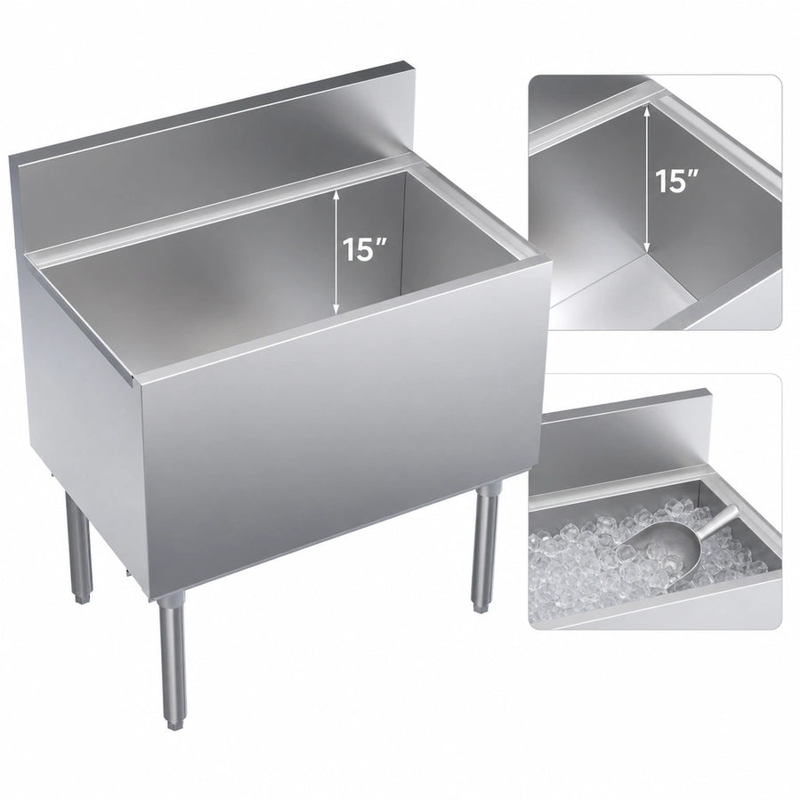 15-Inch Deep Stainless Steel Bin Liner