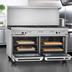 Thumbnail image #4 for Southbend Ultimate 60-Inch Gas Restaurant Range with 9 Open Burners, Standard Oven and Convection Oven