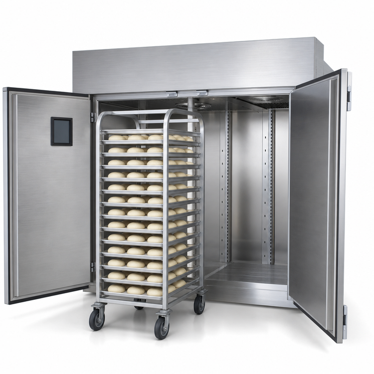 Product image #4 for Knockdown Roll-In Three-Section Stainless Steel Retarder Proofer Cabinet with Self-Contained Refrigeration