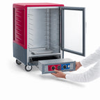 Thumbnail image #4 for Metro C5 Insulation Armour C535-CFC-4 Mobile Half-Height Heated Holding & Proofing Cabinet with Clear Door, 16 Hotel Pan Capacity