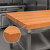 Thumbnail image #4 for Boos Block American Cherry Edge Grain Kitchen Countertop, 48 x 32 x 3 Inches, Varnique Finish
