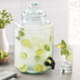 Thumbnail image #4 for Cal-Mil Single Hexagon Glass Infusion Beverage Dispenser with Spigot and Lid, 2 Gallon