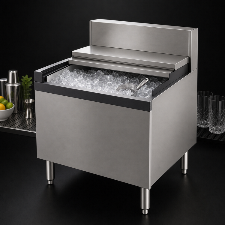 Product image #4 for Top Shelf TS Series 36-Inch Extra Capacity Underbar Ice Bin/Cocktail Unit with 10-Circuit Cold Plate