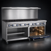 Thumbnail image #4 for Imperial Pro Series 60-Inch Gas Restaurant Range with 10 Burners, Convection Oven, and Open Cabinet Base