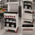 Thumbnail image #4 for American Range 24-Inch Green Flame Gas Range with 4 Open Burners, Storage Base, and Back Riser Shelf