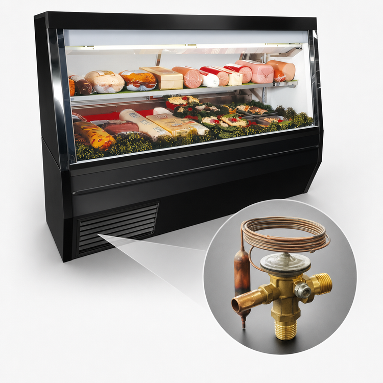 Product image #4 for Howard-McCray 34N Series 48-Inch Remote Deli Meat & Cheese Service Case with LED Lighting, Black Exterior, Straight Glass