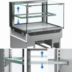 Thumbnail image #4 for Structural Concepts Reveal® NE4820HSV Heated Self-Service Slide-In Counter Case, 47-3/4-Inch Wide, Convection Heat, Adjustable Glass Shelf
